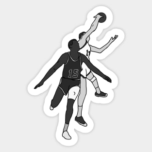 Havlicek Stole The Ball! (Black And White) Sticker